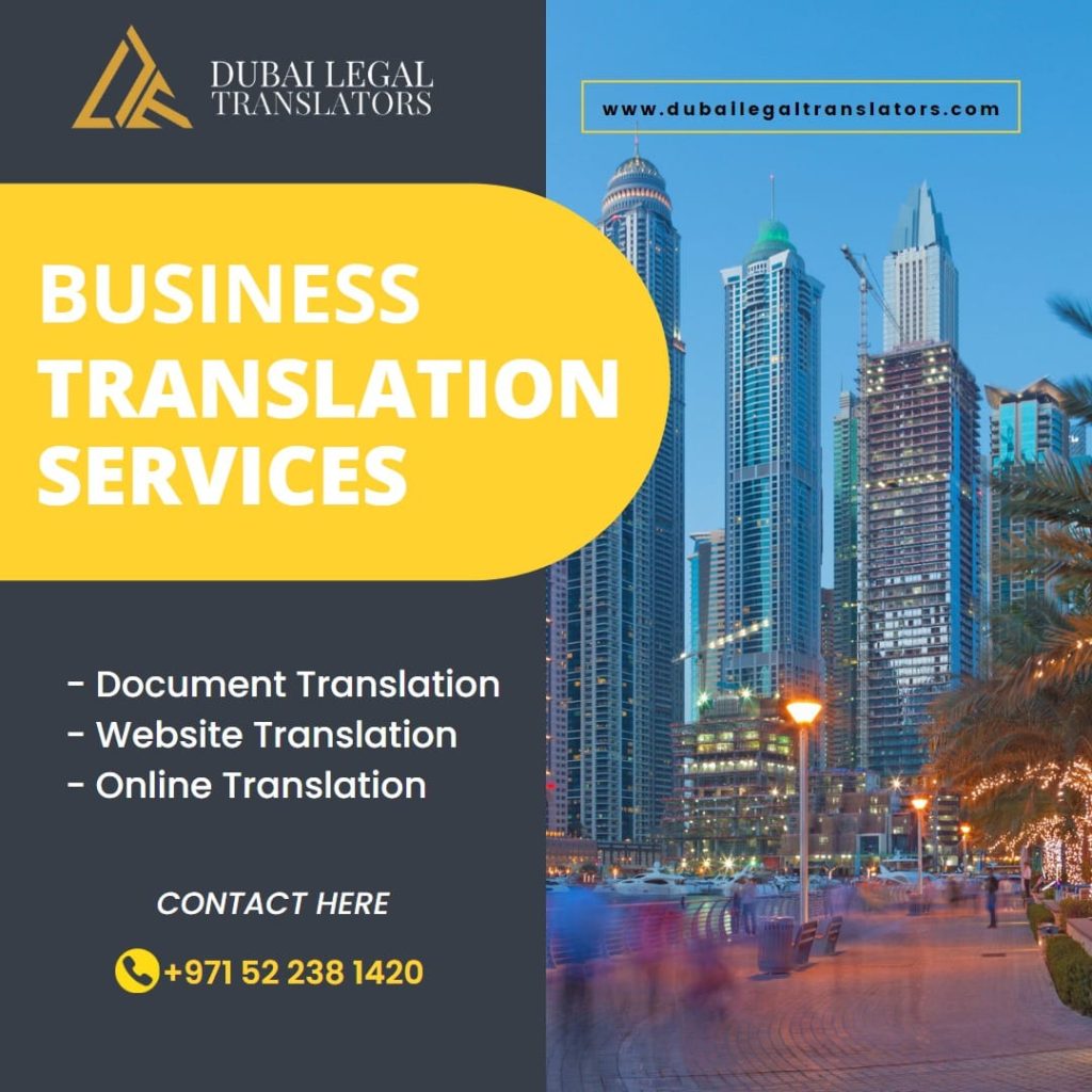 Looking to expand your business in Dubai? Our professional business translation in Dubai ensure seamless communication, unlocking doors to new markets. Trust us to bridge the gap and propel your business to success.