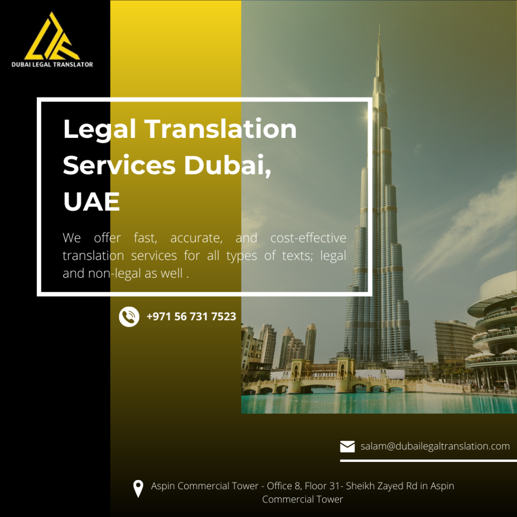 Technology plays a vital role in the translation industry, enhancing the capabilities of Dubai legal translators.