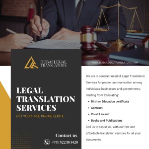 Certified English translation services are essential for anyone needing accurate, professional document translations that meet legal standards. With globalization and increasing cross-border interactions, certified translations are more in demand than ever. If you need precise translations for immigration, business, or legal purposes, opting for certified English translation is your best choice. At Dubai Legal Translators, our services ensure accuracy, professionalism, and full compliance with international requirements.

Why Certified English Translation Matters
Certified English translations are vital for many official situations. This type of translation adds credibility, as certified translations guarantee that your document is legally valid in various countries. Certified translators confirm that every word is accurate and that the translation matches the original content perfectly. Whether for government paperwork, business contracts, or academic records, a certified English translation assures recipients that the content is accurate and trustworthy.

By choosing certified English translation, you protect yourself from potential misunderstandings and ensure your documents are accepted by authorities and institutions worldwide.

Key Features of Certified English Translation
Choosing a certified translation service means you’re opting for accuracy, reliability, and legality. Certified translators adhere to strict guidelines, and their work is recognized by institutions and government bodies globally. These translations typically come with an official stamp or a certificate of accuracy, adding to their credibility.

At Dubai Legal Translators, we maintain a high standard of accuracy and professional integrity. Our certified English translation services go beyond simple language conversion. Each document is proofread and reviewed to ensure it meets legal and cultural standards, making it suitable for immigration, business transactions, or court submissions.

When Do You Need a Certified English Translation?
A certified English translation is essential for official documents like birth certificates, marriage licenses, academic transcripts, and legal contracts. In such cases, an accurate translation isn't just preferred—it’s required. Immigration offices, legal authorities, and universities worldwide often demand certified translations to ensure authenticity and accuracy. If your document has any legal implications, certified translation is necessary.

Certified English translation ensures your paperwork is accepted without issues. It provides legal backing, which could prevent potential setbacks, especially when dealing with international entities or government agencies. These services make sure that language barriers don’t stop you from achieving your goals, whether in business, travel, or education.

Benefits of Working with Professional Translators
Certified English translation services, especially from professionals, offer peace of mind. Translators at Dubai Legal Translators have deep knowledge of both the source and target languages, ensuring they capture the true meaning of every document. They also understand the cultural nuances that can affect translation accuracy, preventing misinterpretations.

Professional translators also offer confidentiality and security, which is essential for sensitive documents. You can trust that your private information remains secure and that the final product will be free from errors or misunderstandings. With a certified English translation, you get accuracy, security, and efficiency, saving time and ensuring compliance with local laws.

Certified English Translation and Global Opportunities
With certified English translation, opportunities open up globally. From applying to universities abroad to conducting international business, having properly translated documents removes barriers. A certified translation validates your documents, assuring international bodies that they are legitimate and correctly interpreted.

When you choose a certified English translation service, you are investing in quality, accuracy, and trust. Whether you’re presenting documents in a foreign country or navigating international law, certified translations make the process smoother and more efficient.

Conclusion
Certified English translation services are essential for individuals and businesses operating internationally. From legal documents to educational transcripts, choosing a certified translation guarantees acceptance, accuracy, and peace of mind. When you work with Dubai Legal Translators, you gain access to professional, reliable, and legally compliant translation services that meet global standards.

Don’t risk document rejection due to inaccuracies. Choose certified English translation to ensure your paperwork meets international requirements and conveys your message clearly. Take the step toward accurate and recognized translations with Dubai Legal Translators.