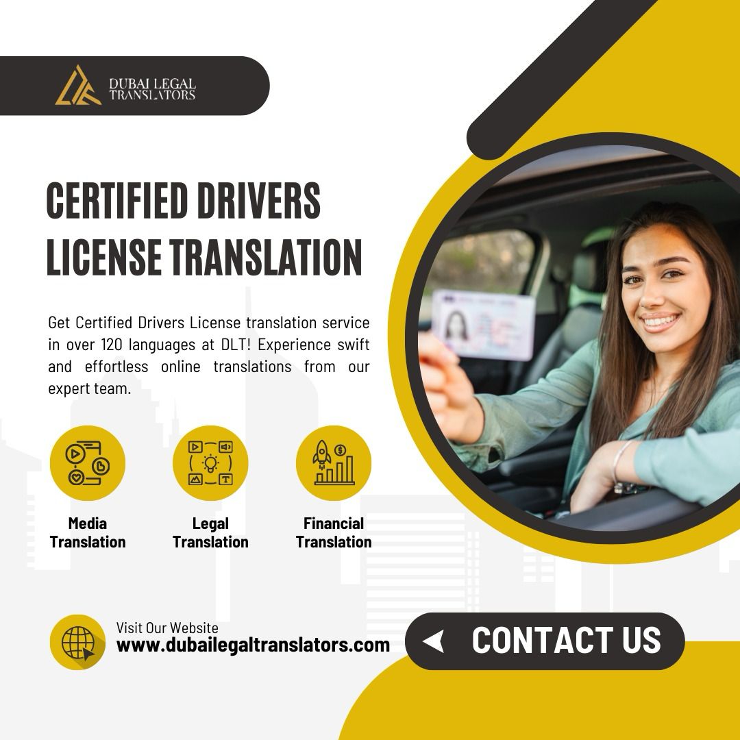 Drive worldwide with ease! Get your license translated with our Certified Drivers License Translation service in Dubai. Quick, reliable, and in multiple languages.